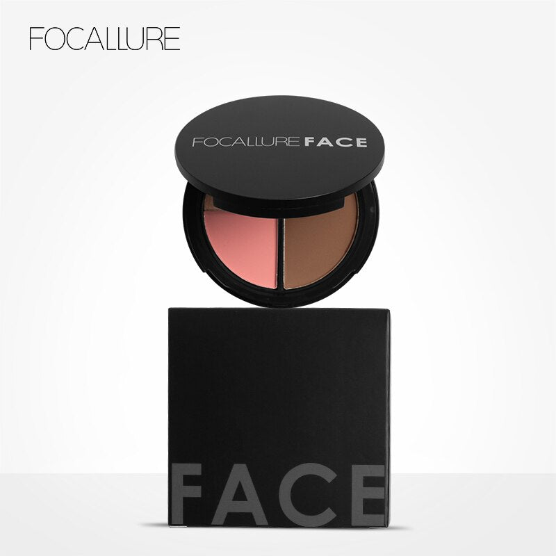 Paleta Contorno Facial Focallure - Iluminador e Bronzeador